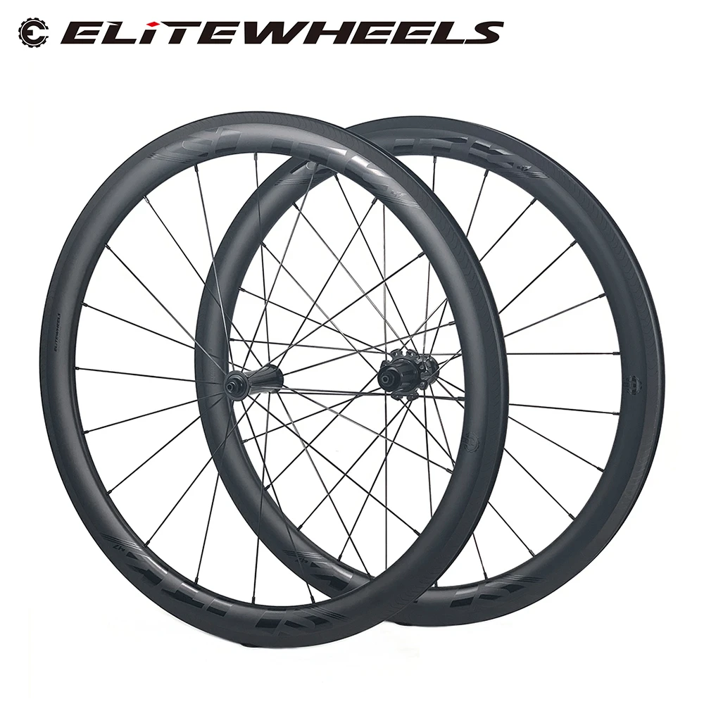 Комплект колес из углеродного волокна ELITEWHEELS 47*27 мм шире обода более