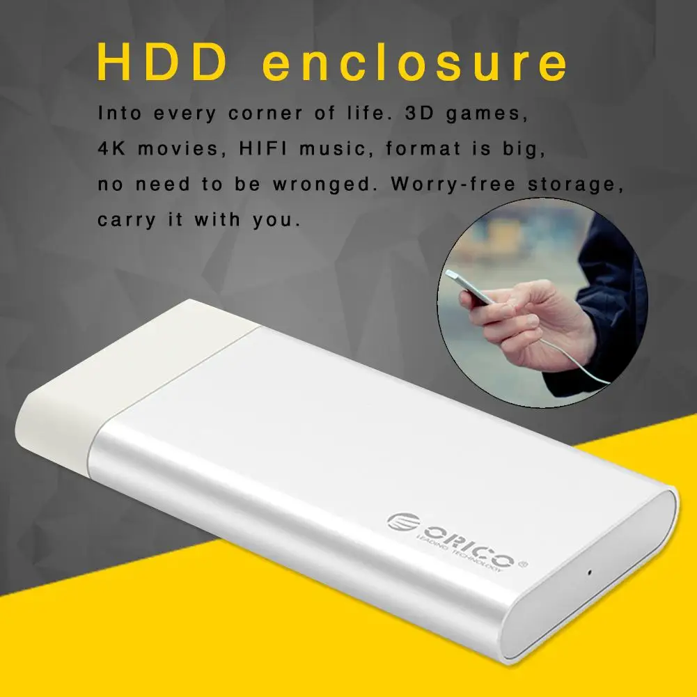 

2020 Newest High Quality Hard Disk Box SATA To USB3.0 Solid State Hard Disk Aluminum Alloy Sturdy Case Enclosure
