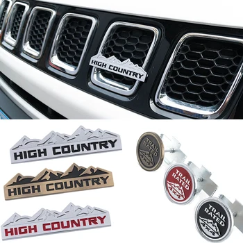 

Auto Front Grille Emblem for Jeep High Country 4x4 Grand Cherokee Commander Compass Liberty Wrangler Rubicon Snow Moutain Decor