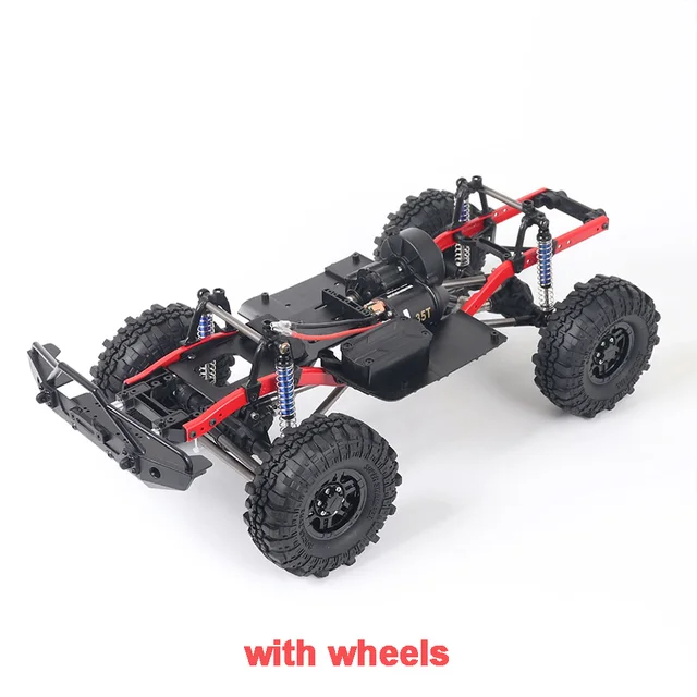 275mm Wheelbase Assembled Frame Chassis with 1.9 inch Wheels 35T Motor for 1/10 RC Crawler Axial SCX10 D90 TF2 MST RC Car