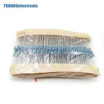 

600 pcs/lot 30 Kinds Each Value Metal Film Resistor pack 1/4W 1% resistor assorted Kit Set elextronic diy electronics