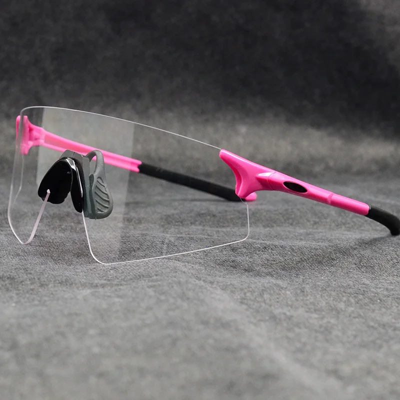 Новинка, фотохромные велосипедные очки для бега, мужские ветрозащитные солнцезащитные очки UV400, женские защитные очки, спортивные очки, 1 линза - Цвет: 07