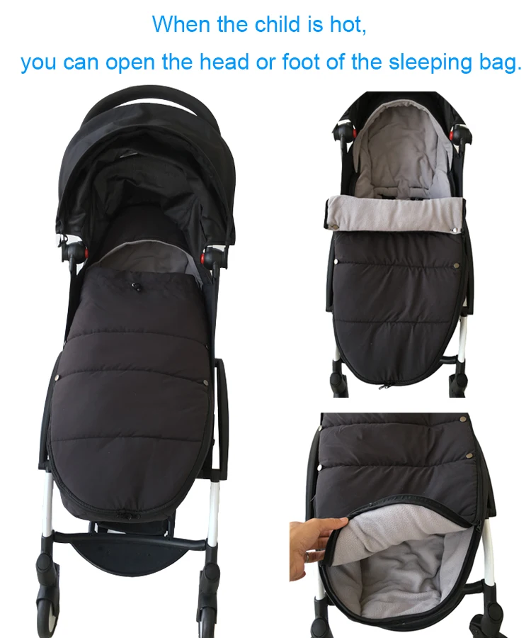 Ceny Uniwersalne akcesoria dla wózków dziecięcych skarpety zimowe śpiwór wiatroodporny ciepły śpiwór wózek dla dziecka Footmuff dla Babyzen yoyo
