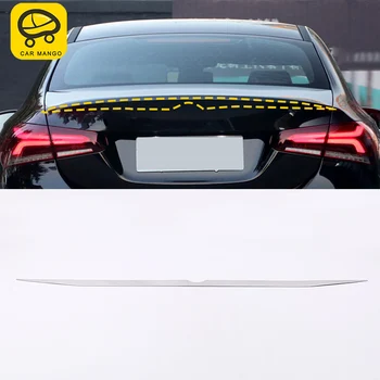 

CarManGo for Mercedes-Benz A-Class 2018 W177 V177 Auto Car Rear Tail Gate Trunk Decor Chrome Trim Frame Sticker Cover Accessory