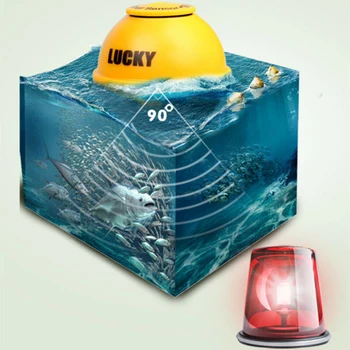 

ABS Fish finder Transducer Sonar Fish Attractive USB LCD Screen Display