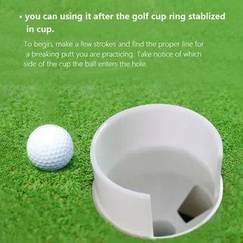 

Plastic Golf Practice Disc Outdoor Garden Putting Semicircle Hole Cup Ring Putter Practice Simulation Cup Golf Exerciser Part