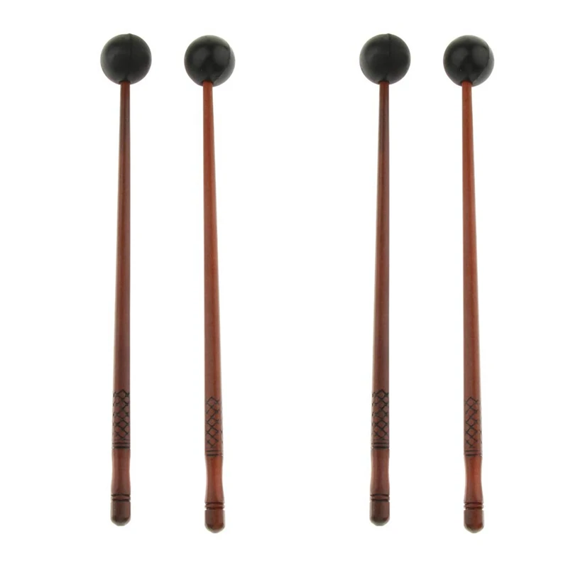 

2 Pair Wooden Tongue Drum Sticks Mallets Beaters Percussion Parts Perfect for Music Education Yoga Meditation and So On