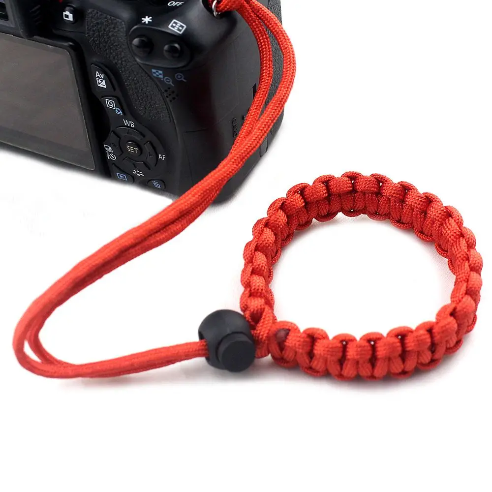 

Nylon Rope New Arrival Adjustable Anti Lost Braided Wristband Paracord Digital Camera Strap Hand Grip for Pentax Sony Nikon DSLR