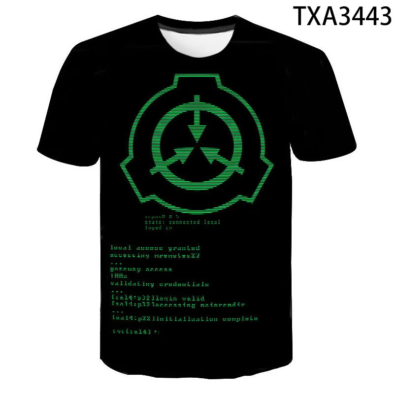 SCP Foundation безопасно содержат защита вентилятора Вики логотип вдохновил футболка