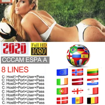 

2020 Satble 8 Line cccam espa a for 1 year 2 year europe Spain Portugal Poland HD ccam espa a server for Satellite Receive