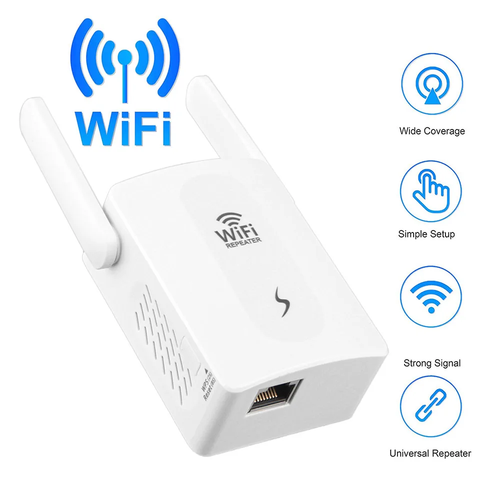 

Wireless WiFi Repeater Extender 300Mbps Wi-Fi Amplifier Long Range Wifi Signal Booster Ultraboost Wifi Repiter New