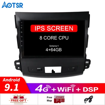

Built eight core Android 9 Car GPS Navigation for Mitsubishi Outlander 2006-2011 media player Auto multimedia tape video player