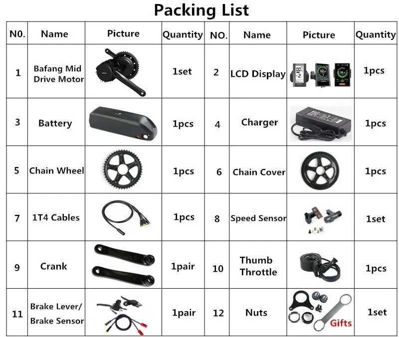 Top EU US No tax BBS02B BBS02 Bafang 48V 750W mid drive electric motor kit with 48V 52V 13AH 17.5Ah Li-ion down tube ebike battery 9