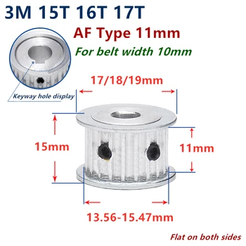 

15 16 17 Teeth Arc HTD 3M Timing Pulley Bore 4mm-8mm for Width 10mm 3M synchronous belt HTD3M Belt pulley Wheel Gear 15Teeth 15T