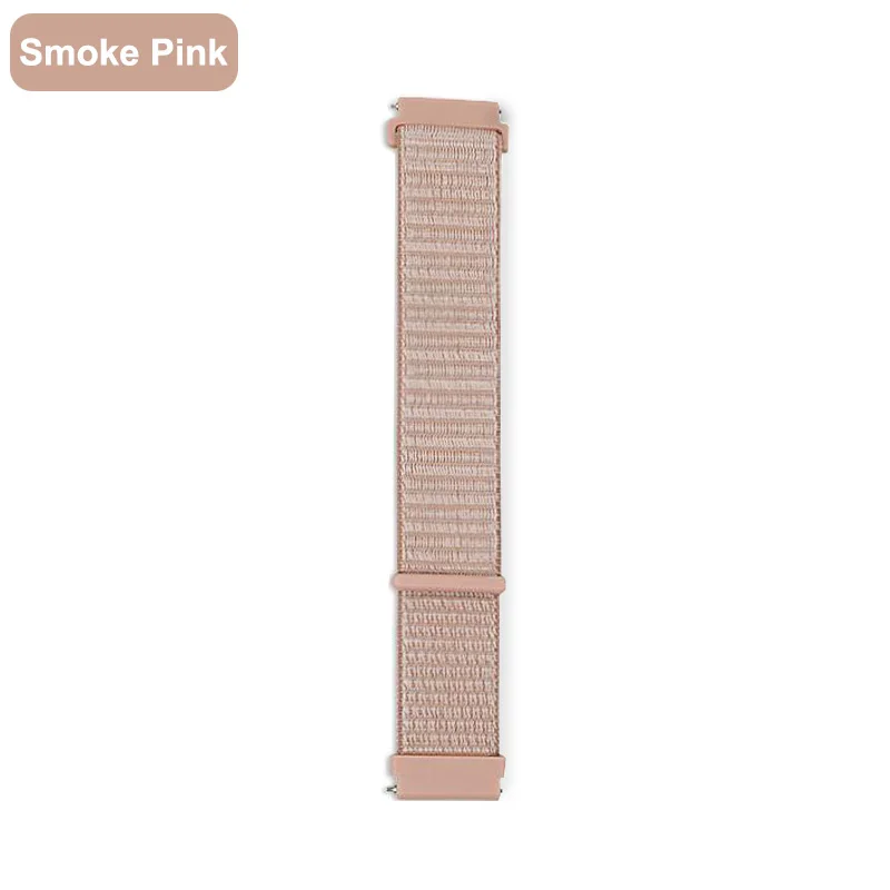 Smoke Pink Нейлоновый ремешок для Garmin 20 мм Vivoactive 3 ремешок для Garmin Vivoactive3 4/Vivomove HR/Forerunner 645 умный Браслет ремешок для часов - Цвет: Smoke Pink