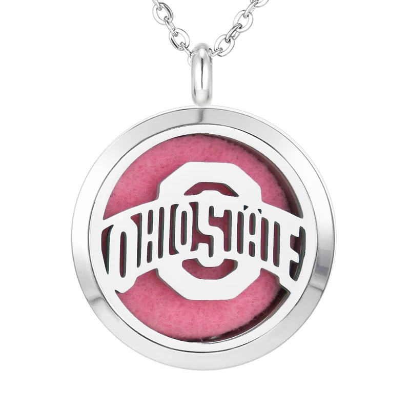 082 Essential Oil Diffuser Locket Pendant Necklace