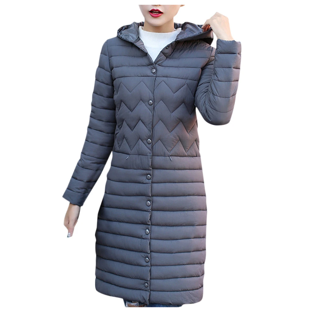 JAYCOSIN Women 2019 New Winter Jacket Women Coat Long Hooded Outwear Female Parka Slim Clothes Outerwear Padded Basic Coats 920