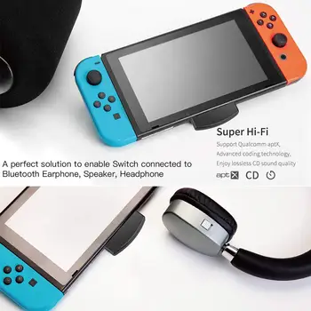 

Bluetooth 5.0 Audio Adapter Gaming Controller Wireless Transmitter Type-C Interface Converter with Mic Audio Signal Receiver