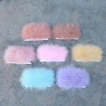 

1 meter Soft fluffy Marabou Turkey feather Trim Sewing feathers Ribbon for Dress Costume Decorative Crafts Plume