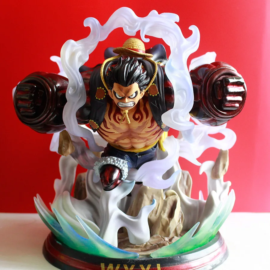 Один кусок Обезьяна D Luffy gear 4 четвёртый безграничник вер. Статуя ПВХ фигурка Коллекционная модель игрушки Рождественский подарок B19