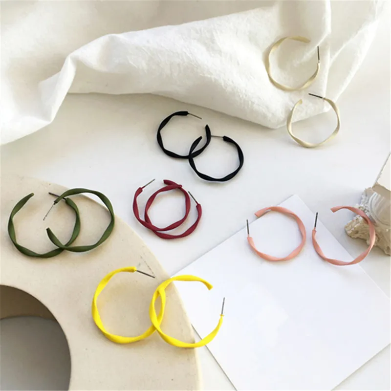 Модные ювелирные изделия металлические джокер серьги-гвоздики геометрической формы девушка зима минималистский серьги для пожилых женщин ювелирные изделия