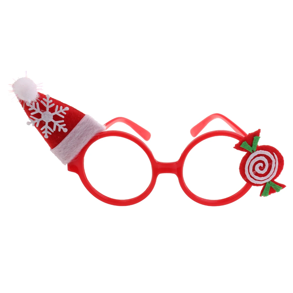 New Year Gift For Adult Kids Christmas Holiday Hat Party Glasses Eyewear Kids Party Cosplay Props Funny Eyewear