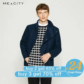 

Me&City Winter Woolen Jacket Men's High-quality Wool Coat Casual Slim Vintage Business Short paragraph woolen coat