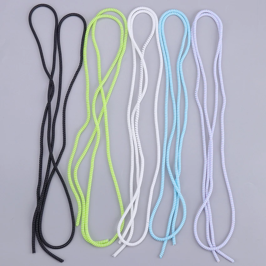 1.4m Color Phone Wire Cord Rope Protector Spring Protection Rope For USB Charging Cable Earphone Data Bobbin Winder