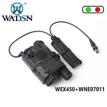 WADSN Softair LA-5C PEQ 15 UHP красный и зеленый лазерный светодиодный фонарь с тактическим дистанционным двойным переключателем охотничья лампа оружие фонари наборы