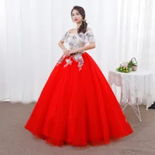 С открытыми плечами новые Бальные платья с аппликацией элегантные красивые Vestidos De party prom Формальные Цветочные Бальные платья-jurk