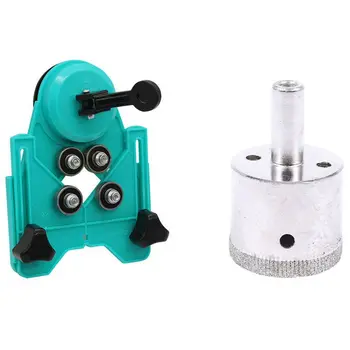 

1Pcs 35Mm Dia Tile Ceramic Glass Hole Saw Drill Bit & 1Pcs 4-8m Diamond Drill Bit Tile Glass Hole Saw Core Bit Guide