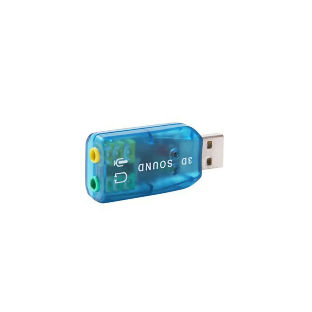 USB 2,0 аудио адаптер карты 5,1 до 3,5 мм гарнитура звуковой разъем Jack для микрофона и наушников