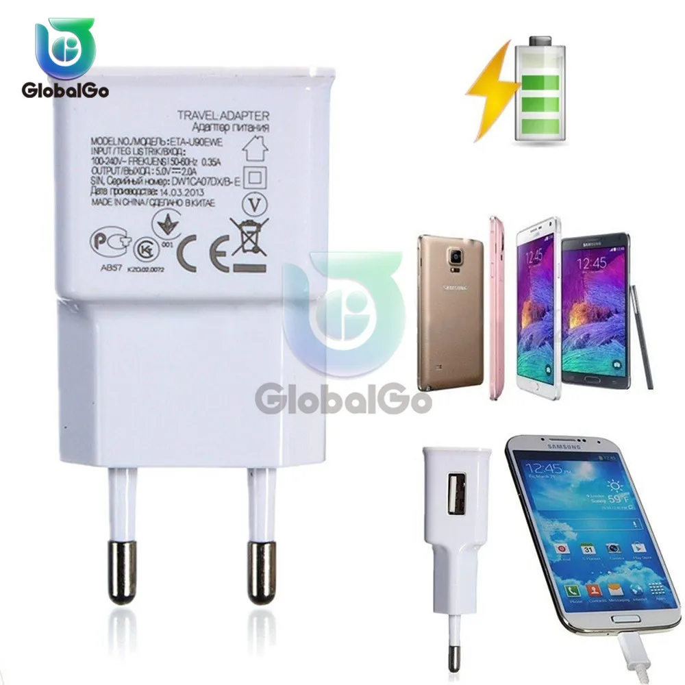 2A 5V Автомобильное зарядное устройство USB Зарядное устройство для розеток ЕС и США мобильного телефона Зарядное устройство адаптер для телефона для быстрой зарядки для samsung для Xiaomi