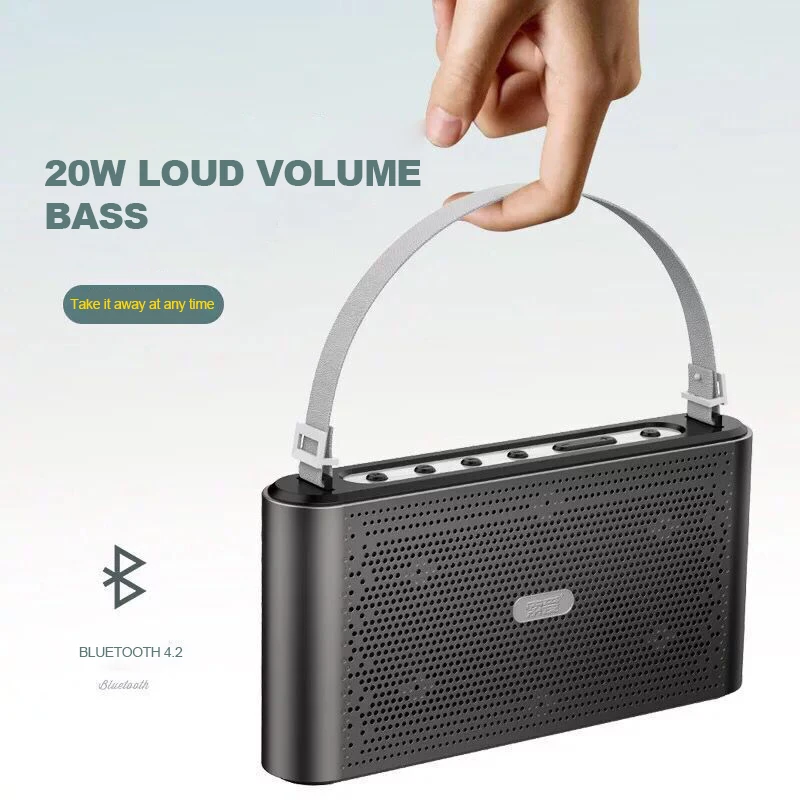 SOAIY S58 портативный Bluetooth динамик мини 20 Вт громкий двойной привод стерео открытый сабвуфер Универсальный стойкость MP3 MP4 Музыка Аудио
