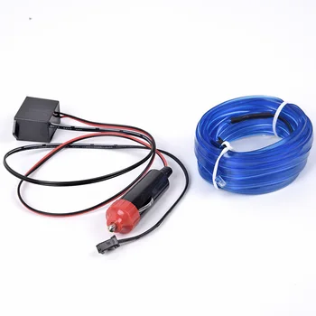 

4M LED Blue Charge Light Car Interior Center Console Decoration Universal New