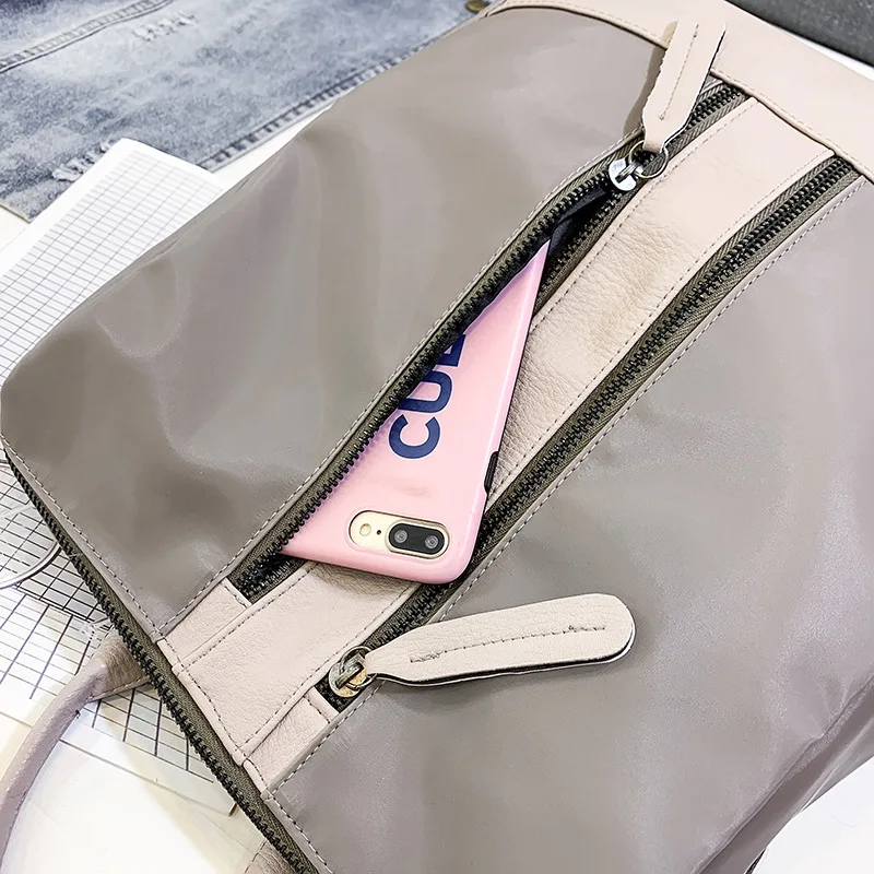 

Double Zipper Multi-Purpose Backpack Women's Korean-style 2019 New Style Versatile Hand Single-shoulder Bag for Women Outdoor Ca