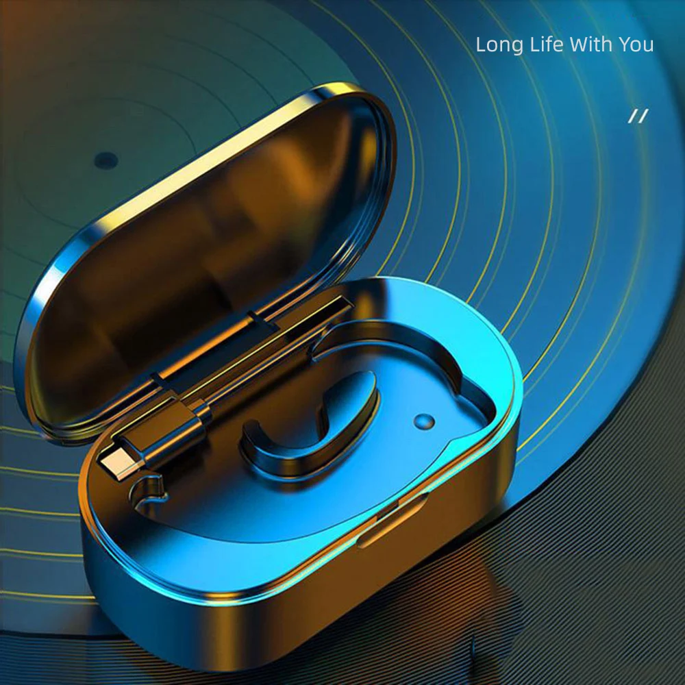 Hanging Single Wireless Bluetooth Headset V5 0 Earphone Handsfree Call Earbuds For iPhone Samsung Galaxy Note 10 Portable Micro
