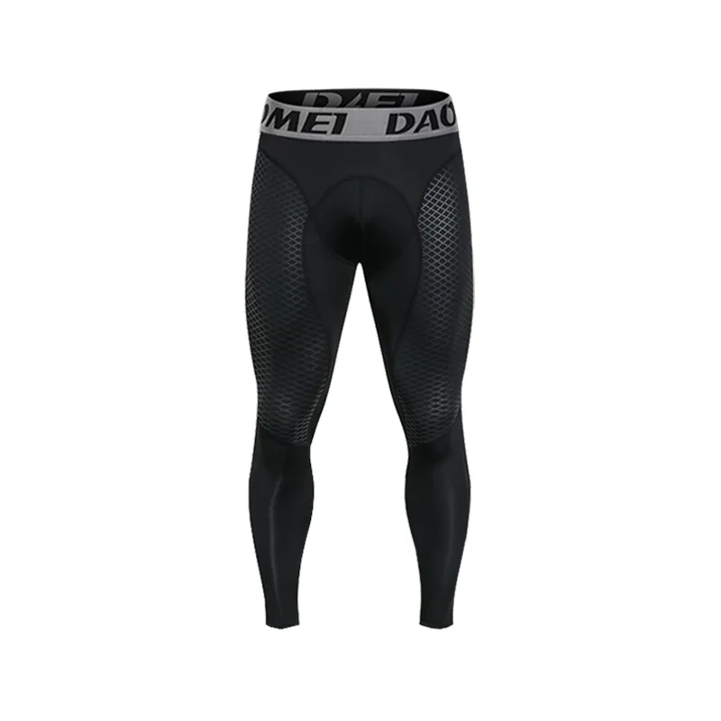 Мужские модные быстросохнущие штаны длиной до лодыжки, тренировочная одежда размера плюс, мужские эластичные штаны для спортзала, новые спортивные Леггинсы для бега - Цвет: Черный