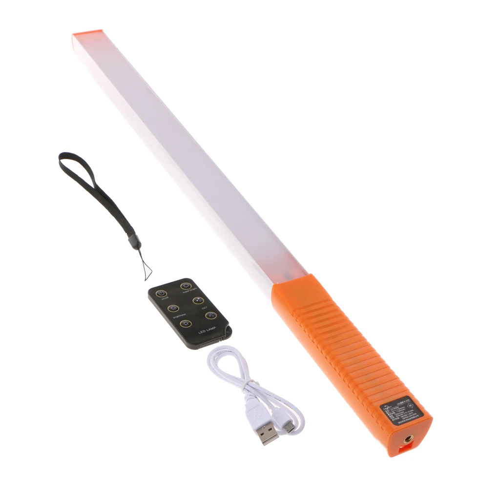 LED Video Light Wand Ice Light Photo Studio Lighting Kit with Remote Control Rechargeable Battery and 30 Brightness Level