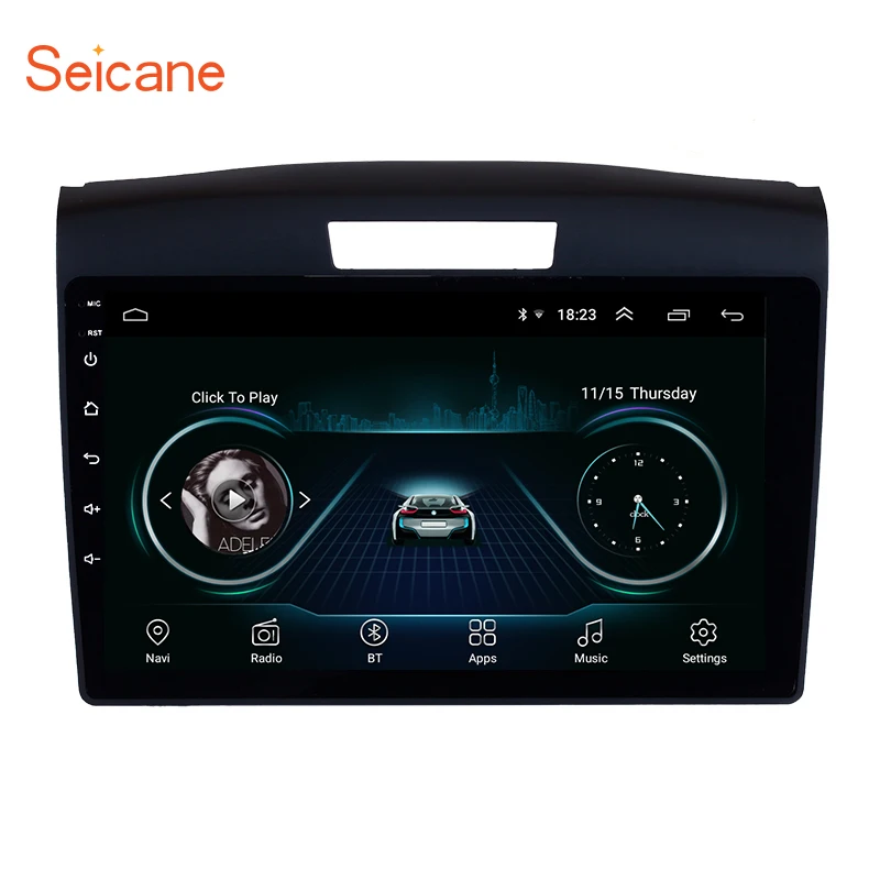 Seicane 9 дюймов автомобильный стерео автомобильный мультимедийный плеер для 2011 2012 2013 Honda CRV 2din Android 8,1 Поддержка TPMS DAB+ wifi