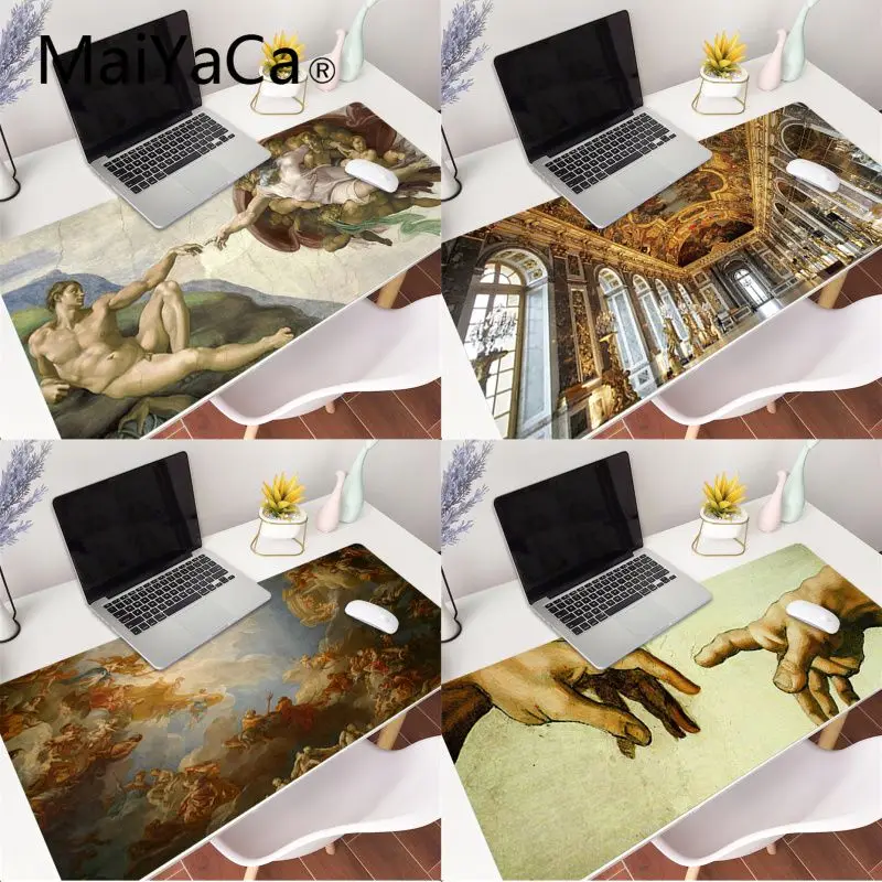 

MaiYaCa palace of versailles The Creation of Adam Gaming Mousepad Keyboard Compute Anime Desk Cushion for Tablet PC Notebook