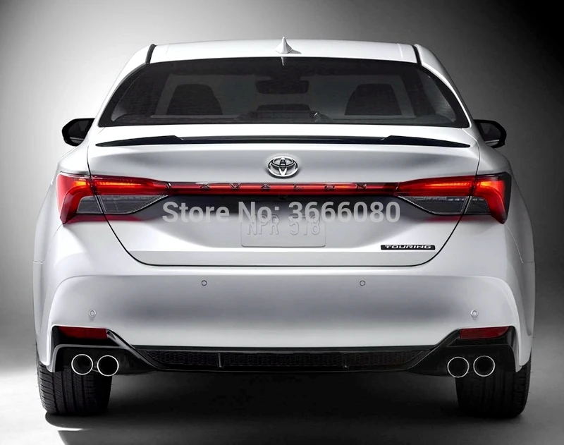 

Car Accessories ABS Plastic Unpainted Color Rear Roof Spoiler Wing Trunk Lip Boot Protector For Toyota Avalon Spoiler 2018 2019