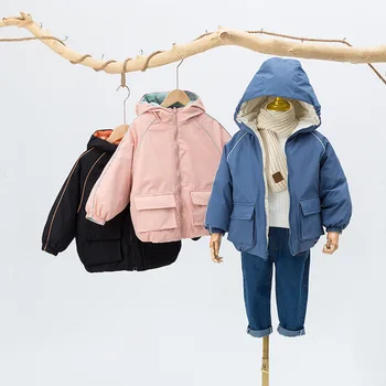 

Children's Down Jacket Double-Sided Wear Men's and Women's Children's Clothing Down Jacket Winter Clothes for Girls Snowsuit