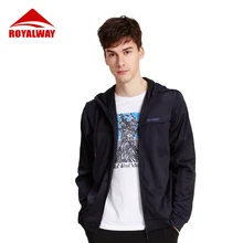 ROYALWAY мужской свитер с капюшоном для тренировок на открытом воздухе, походные куртки, повседневная спортивная куртка, рубашки RFCM1137H