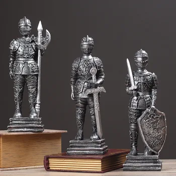 

model of Roman soldiers restoring ancient ways in America is decorated silver gray props Figure Statue art Sculpture Crafts home
