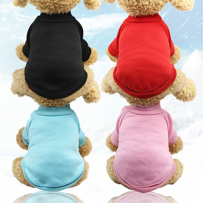 

Solid Dog Clothes Fun Clothing for Dogs Small Super Pet Outfits Cute Girl Autumn Winter Fleece Yorkies Girl Boy Ropa Para Perro