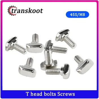 

m8x16/m8x20/m8x25/m8x30/m8x35/m8x40 T Hammer Head Screw Bolt for 4545 Aluminum Profile with Slot 10mm