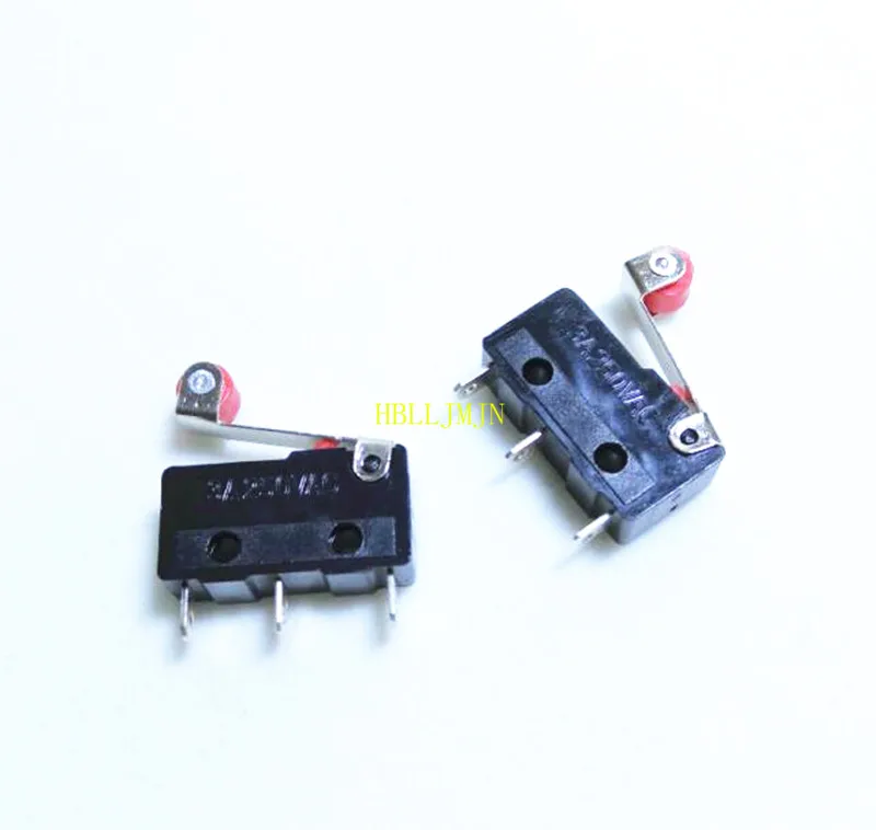 10PCS 125VAC 5A Hinge Roller Lever Mini Microswitch 3-Pin SPDT 1NO 1NC Micro Limit Switch Arm Snap Action | Электронные
