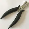 1Pc Black Flat Shape Plier with Small Grooves Pre-Bonded Hair Extension Clamp ► Photo 2/3