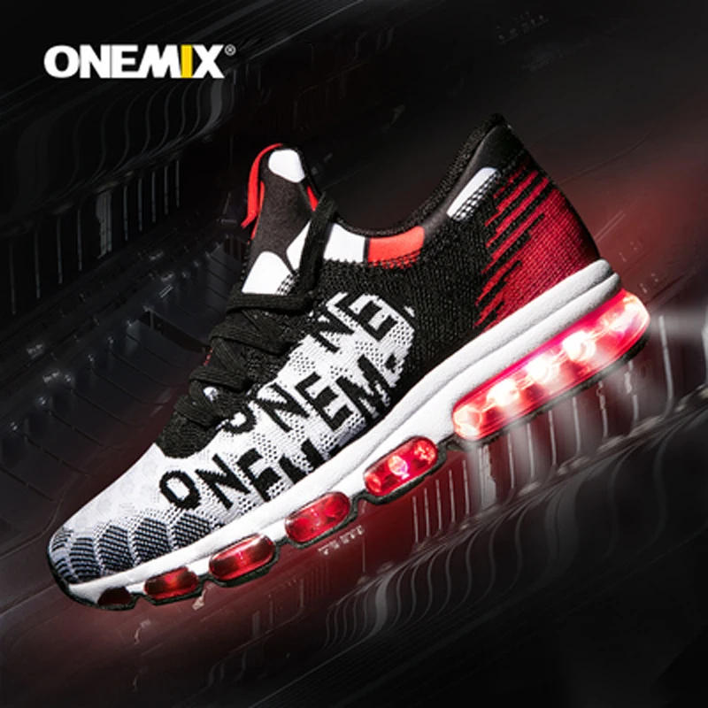 

ONEMIX Running Shoes Men Air Cushion Breathable Sneakers Outdoor Sports Shoes Casual Jogging Walking Shoes Max 46